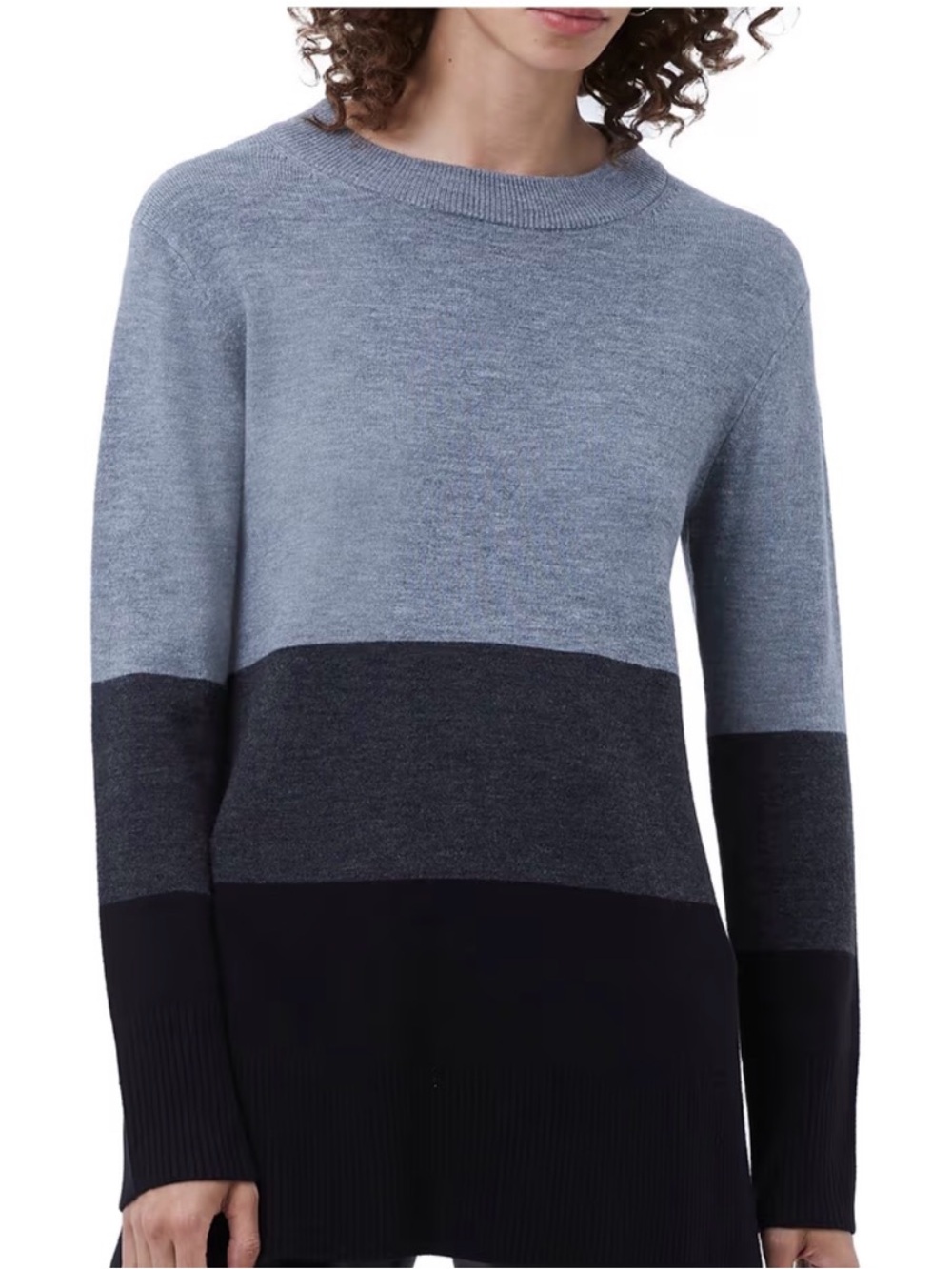 French Connection Normie Colorblock Pullover Sweater Size Small